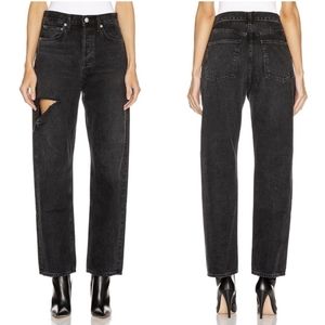 AGOLDE 90s High-Rise Jeans in Serpent Black Size 28